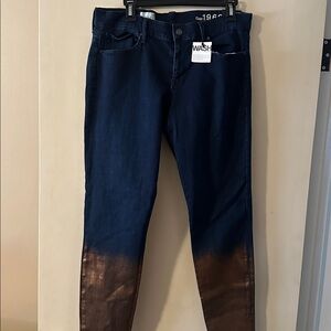 Gap Dip-Dye Blue and Brown Jeans